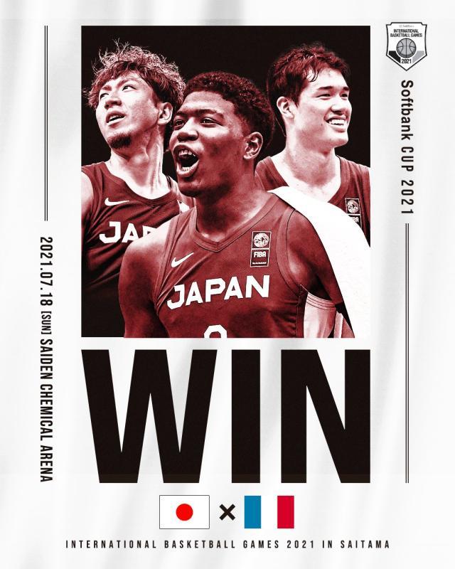 九游助手-日本男篮击败全主力法国 八村渡边合砍37+16